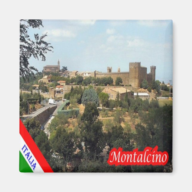 Imán TSC105 MONTALCINO, Toscana, Italia, Fridge (Frente)