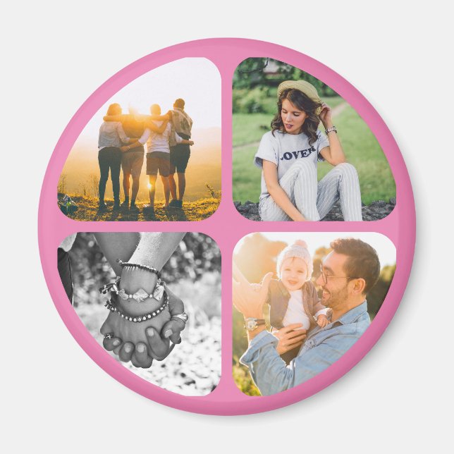 Imán Tu 4 fotos Fridge Magnet (Frente)