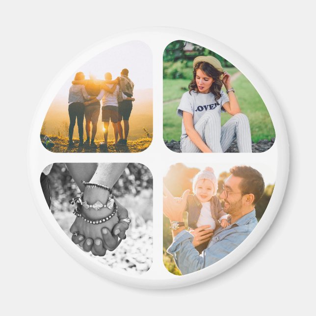 Imán Tu 4 fotos Fridge Magnet (Frente)