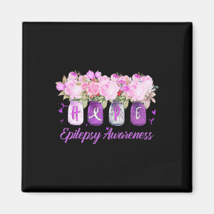 Imán Tu Epilepsy Awareness Mono Costume Flower Ribbon