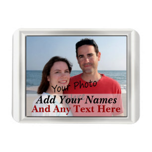 Imán Tu Foto En Marco Blanco Mira El Magnet Flexible