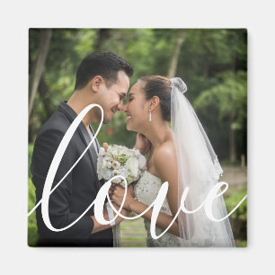 Imán Tu guión de foto de boda favorita Amor