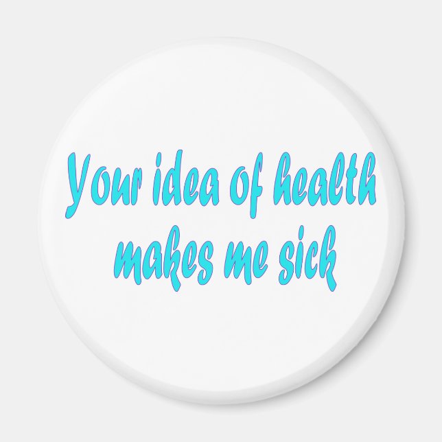 Imán Tu idea de la salud (Frente)