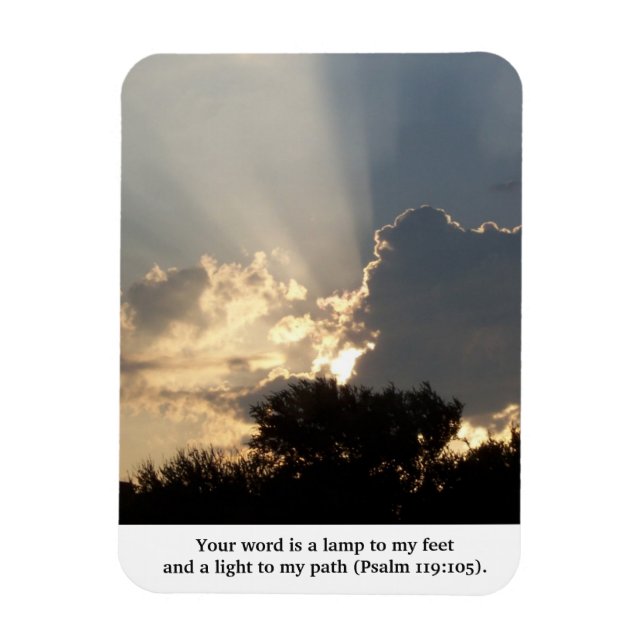 Imán Tu palabra es un dedo de la lámpara de Dios (Vertical)