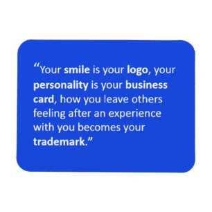 IMÁN TU SONRISA ES TU COTA MOTIVATIVA DE LOGO MOTTO