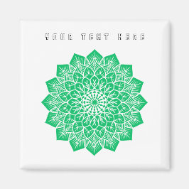 Imán Tu texto aquí Imagen de texto Arte verde Cocina do