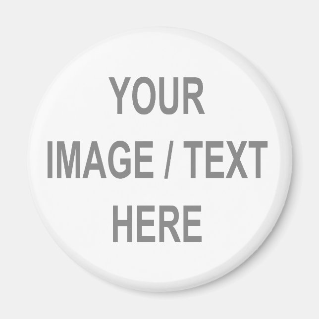 Imán Tu texto de imagen aquí regalo de cumpleaños númer (Frente)
