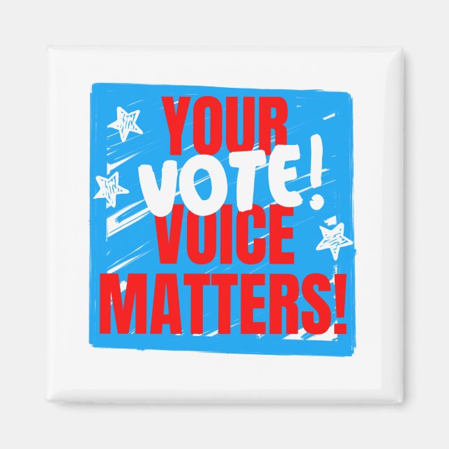 Imán ¡Tu Voto/Voz Importa! (Frente)