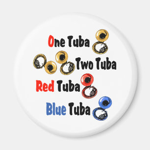 Imán Tuba azul tuba roja