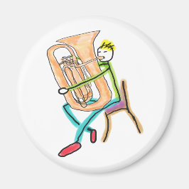 Imán Tuba Playing Stickman