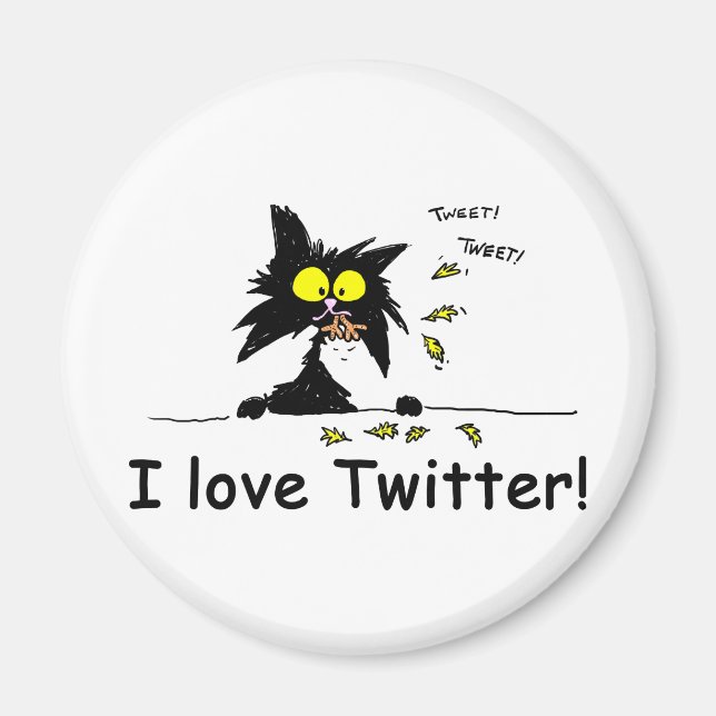 Imán Tuff Kitty ama Twitter (Frente)