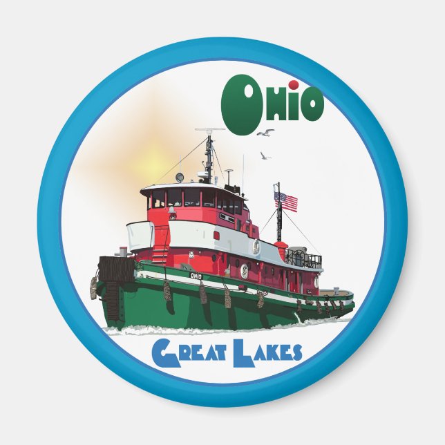 Imán Tugboat Ohio (Frente)