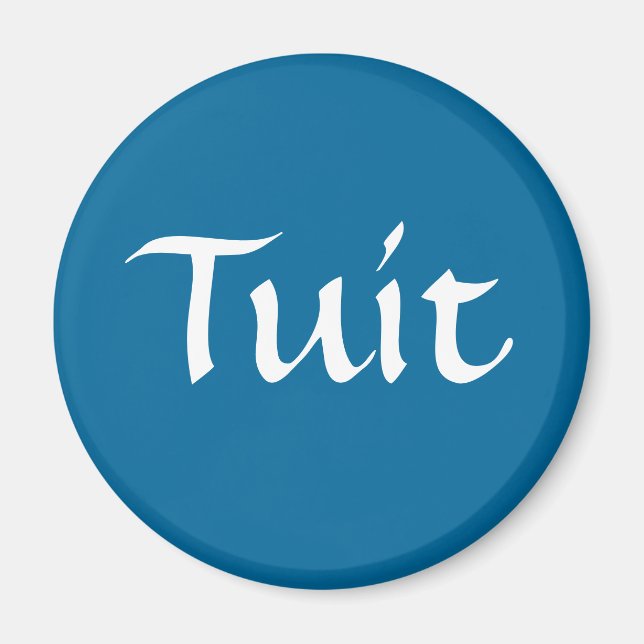 Imán Tuit azul (Frente)