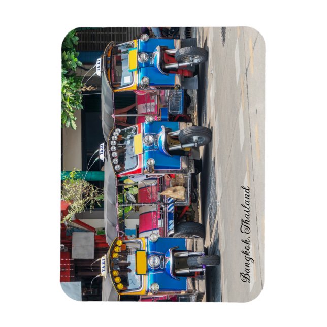 Imán Tuk Tuks de Bangkok (Vertical)