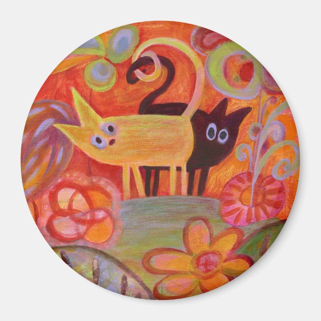 Imán Tules y gatos (Frente)