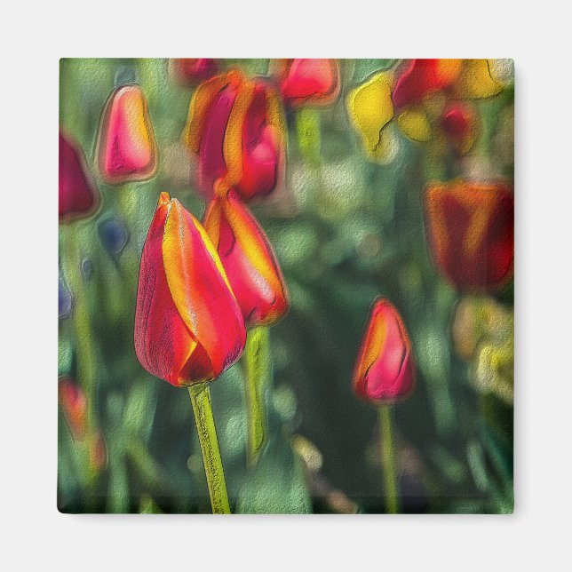 Imán Tulip Garden Textured (Frente)