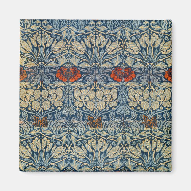 Imán Tulip y fecha Rosa, Diseño 1876 William Morris (Frente)