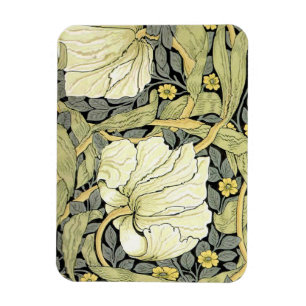 Imán Tulipanes Pimpernel Arte Botánico de William Morri