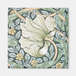 Imán Tulipanes Pimpernel Arte Botánico de William Morri