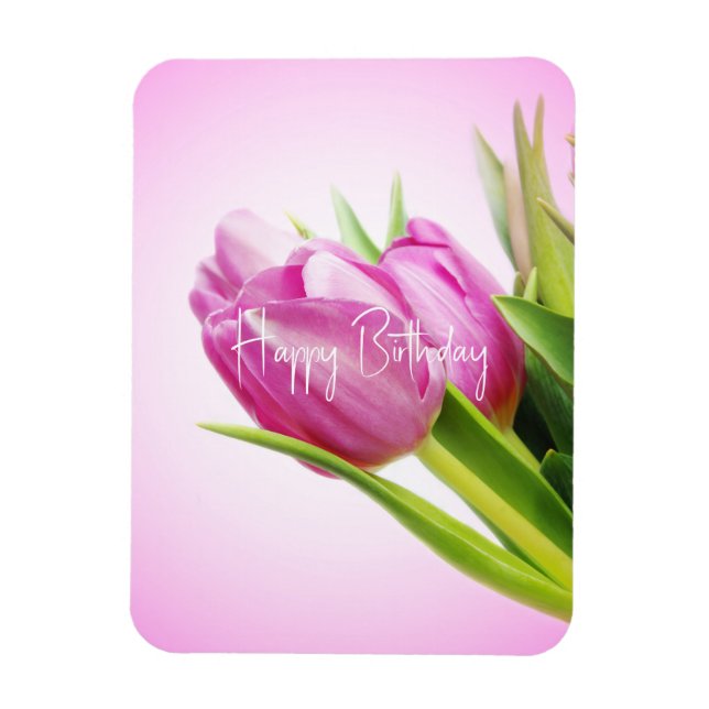 Imán Tulipanes rosados (Vertical)