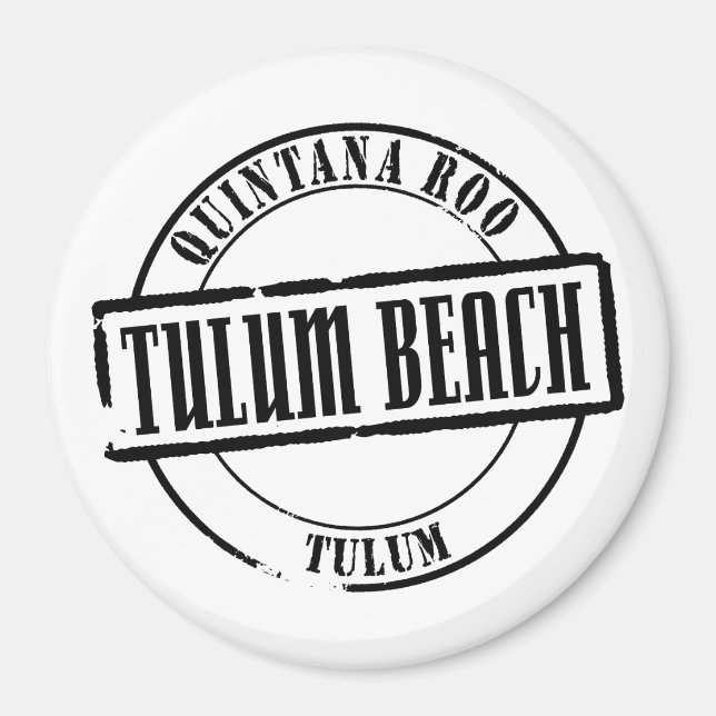 Imán Tulum Beach Título (Frente)