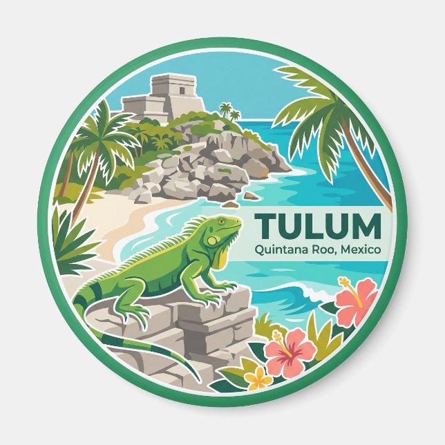Imán Tulum México (Frente)