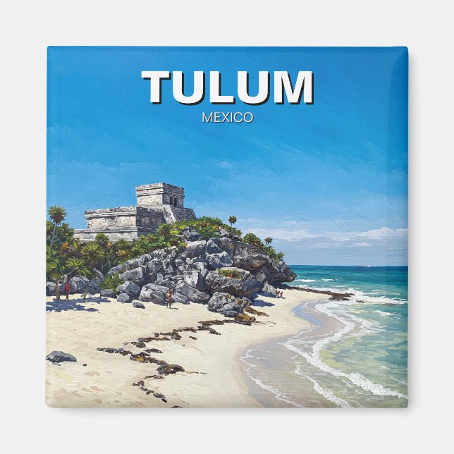 Imán Tulum Mexico Travel (Frente)
