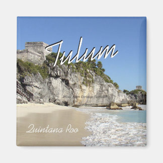 Imán Tulum Quintana Roo Mexico Travel Photo Magnet