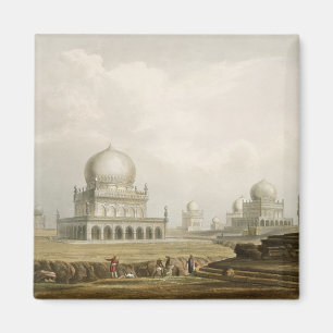 Imán Tumbas de los reyes de Golconda en 1813, de Volum