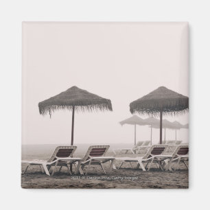 Imán Tumbonas Y Paraguas En Playamar Beach