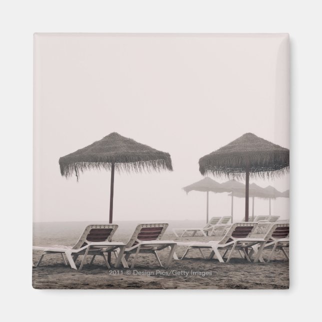 Imán Tumbonas Y Paraguas En Playamar Beach (Frente)