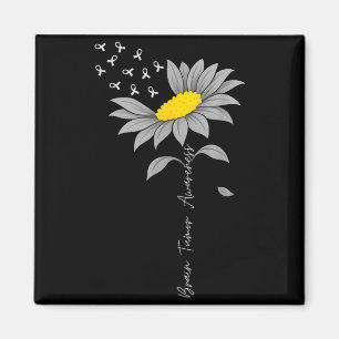 Imán Tumor cerebral conciencia girasol cinta gris cereb