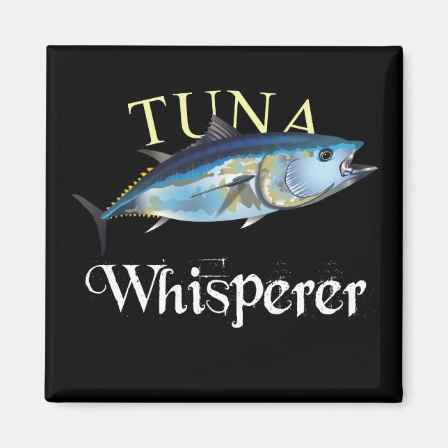 Imán Tuna Whisperer de color oscuro (Frente)