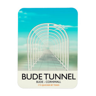 Imán Túnel de Bude, poster del viaje de la parodia de