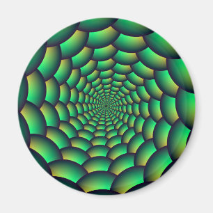 Imán Túnel de espiral de bolas verdes
