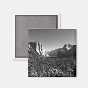 Imán Túnel Ver Yosemite Valley Foto en blanco y negro