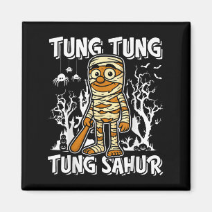 Imán Tung Tung Tung Sahur Halloween Momia Cerebro Itali