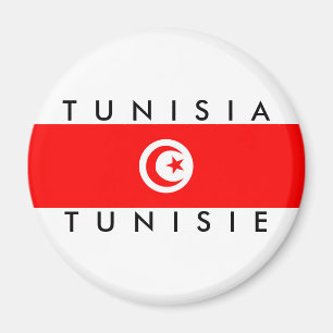 Imán tunisie del símbolo del texto del nombre de la