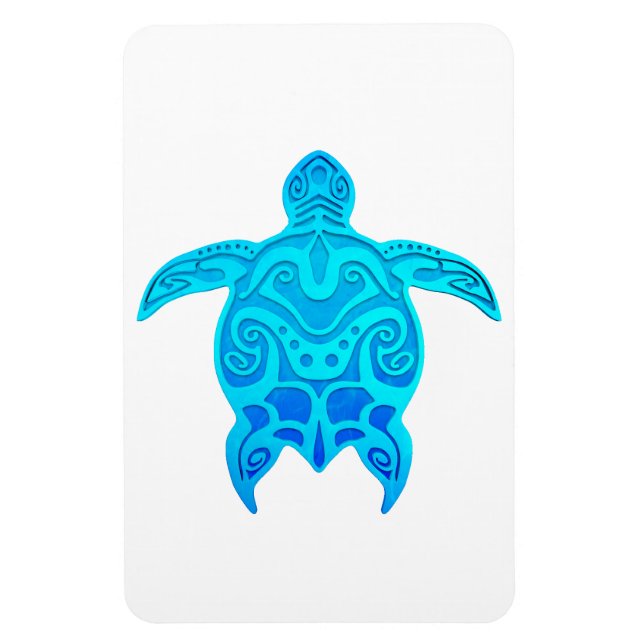 Imán Turba tribal azul (Vertical)