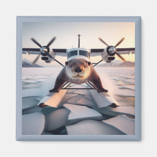 Imán Turbo Prop Twin Engine Float Plane Bush Canadá