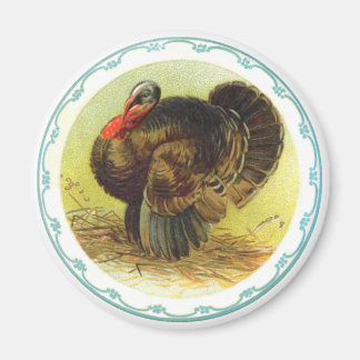 Imán Turco Vintage de Acción de Gracias de Navidad