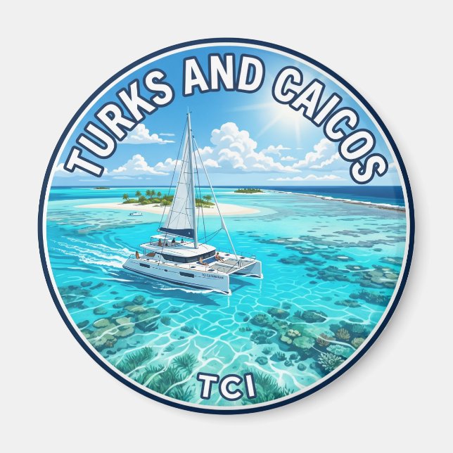 Imán Turcos y Caicos Turcos y Caicos (Frente)