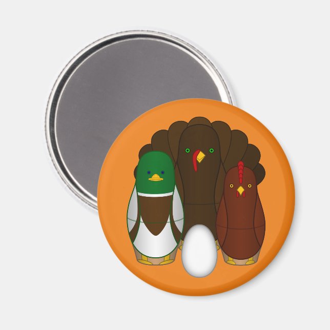 Imán Turducken (Anverso/Reverso)