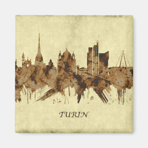 Imán Turín Italia Cityscape