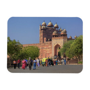Imán Turistas frente a Fatehpur Sikri, en el