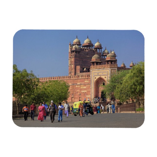 Imán Turistas frente a Fatehpur Sikri, en la (Horizontal)