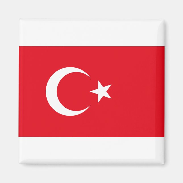 Imán Türkiye - Bandera de Turquía (Frente)