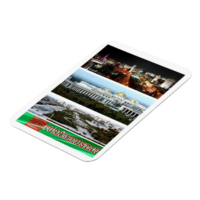 Imán Turkmenistán - Mosaico - Magnet (Lado Izquierdo)