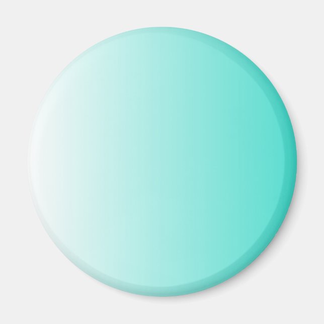 Imán Turquesa Ombre Blanco (Frente)
