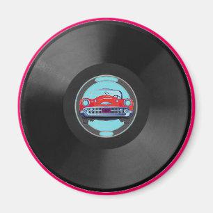Imán Turquesa, vinyl-record1, coche